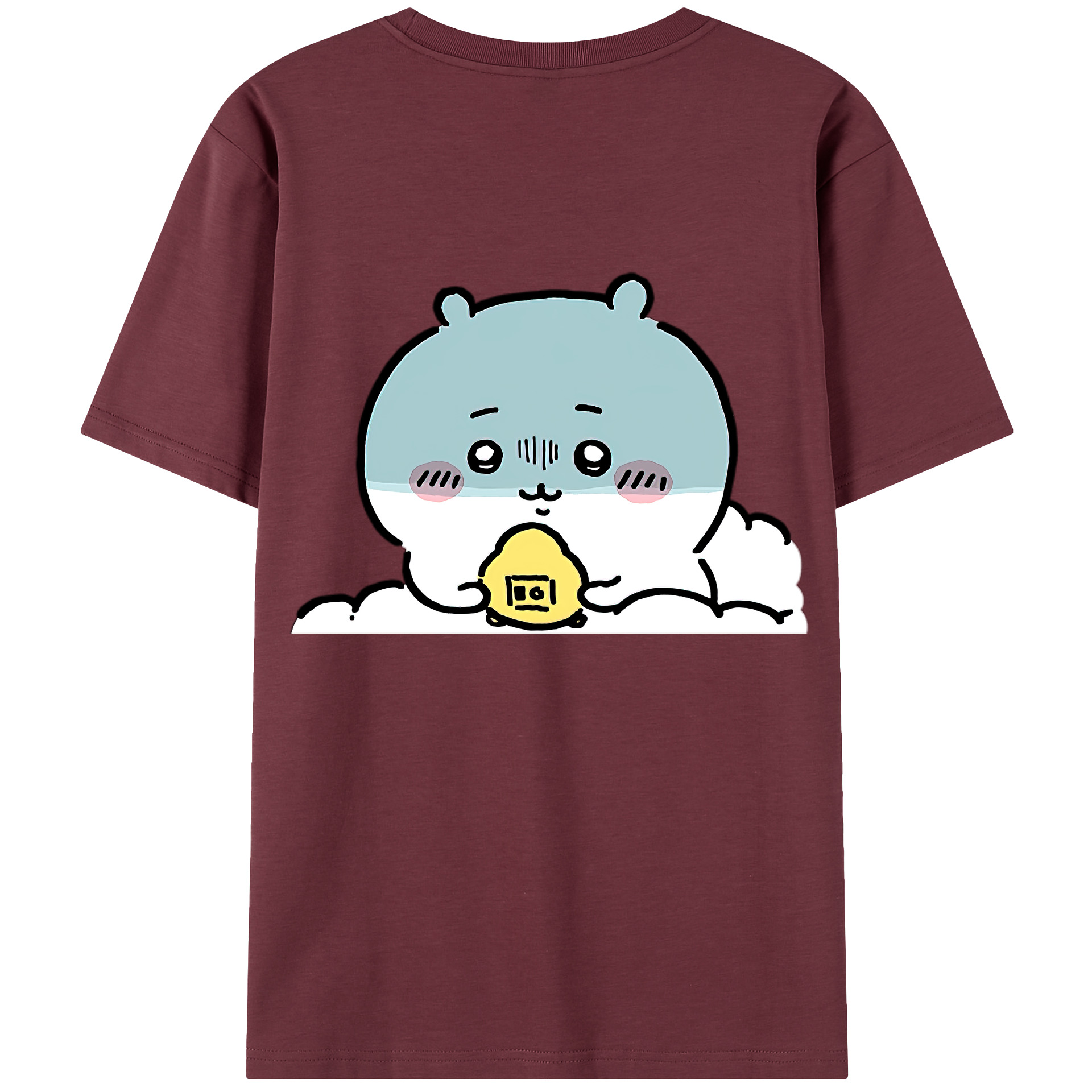 （画像用） ちいかわ ちいかわ Chii-kawa chiikawa 綿100％半袖Tシャツ（背面プリント）